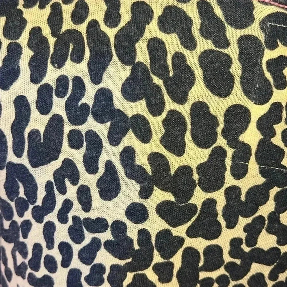 Mother Superior The Sinful Yellow Black Animal Print Knit Top T-Shirt Medium - Picture 7 of 16